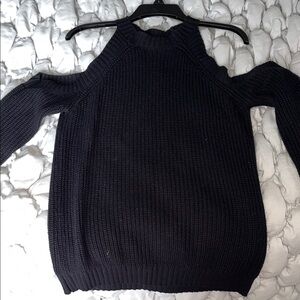 Forever 21 Black Off-the-Shoulder Sweater